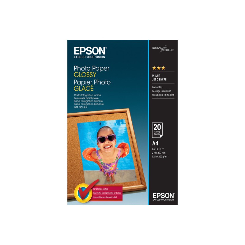 Epson Photo Paper Glossy - A4 - 20 Feuilles