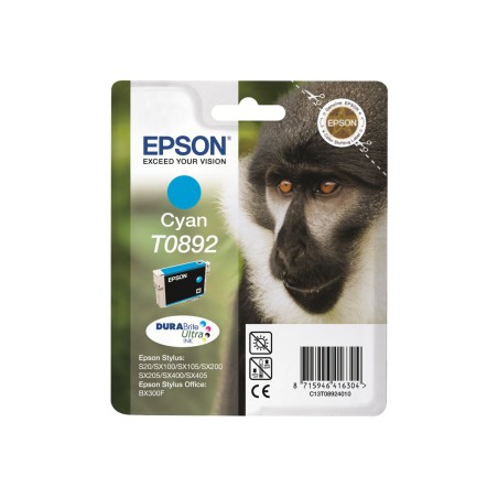 Epson Monkey Encre cyan DURABrite Ultra Singe T0892