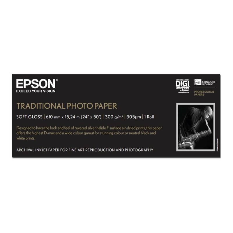 Epson Pap Photo Traditionnel 300g 24" x 15m