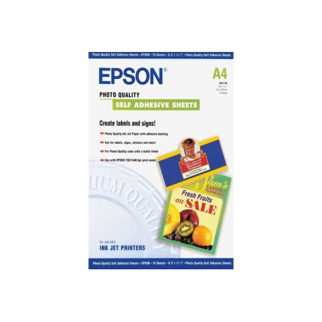 Epson Self-Adhesive Photo Paper - A4 - 10 Feuilles