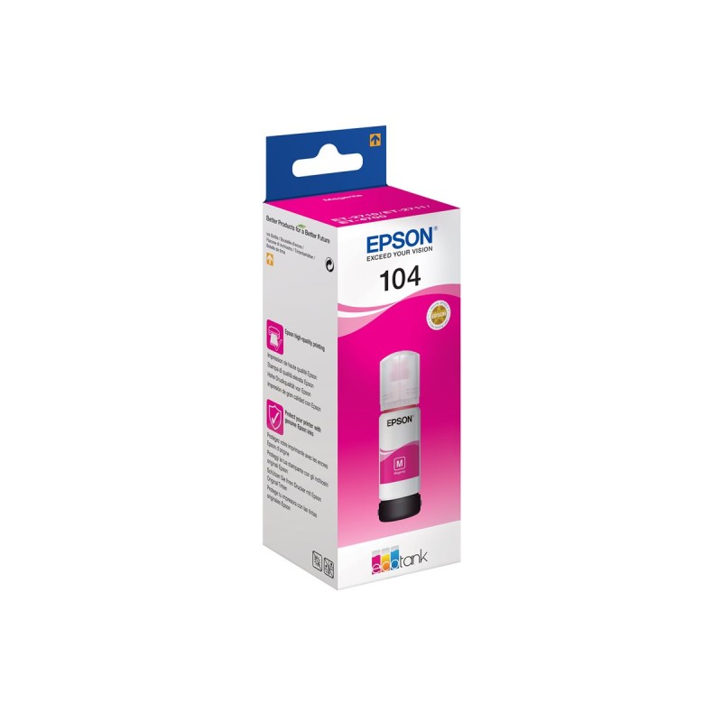 Epson 104 EcoTank Magenta ink bottle