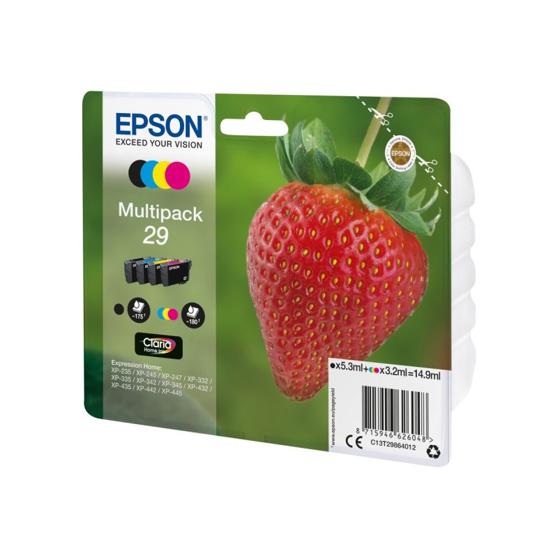Epson Strawberry Multipack "Fraise" 29 - Encre Claria Home N,C,M,J