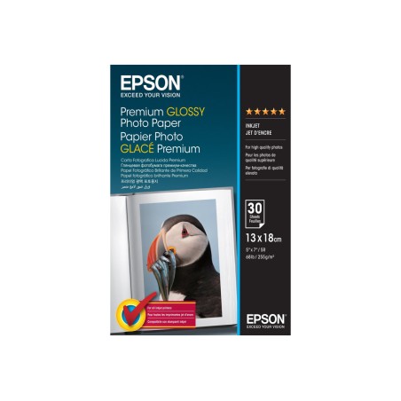 Epson Premium Glossy Photo Paper - 13x18cm - 30 Feuilles