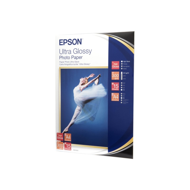 Epson Ultra Glossy Photo Paper - A4 - 15 Feuilles Epson Ultra Glossy Photo Paper - A4 - 15 Feuilles