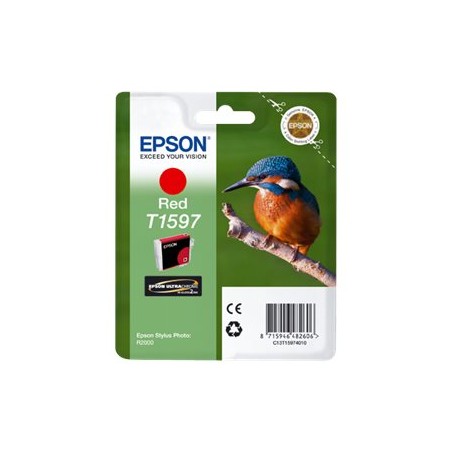 Epson Cartouche "Martin-pêcheur" - Encre UltraChrome Hi-Gloss2 Rouge