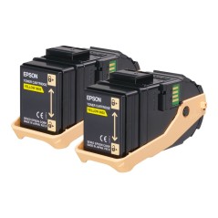 Epson Pack 2 Toners Jaune (2 x 7 500 p)
