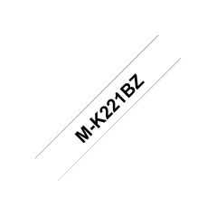 Brother M-K221BZ ruban d'étiquette Noir sur blanc