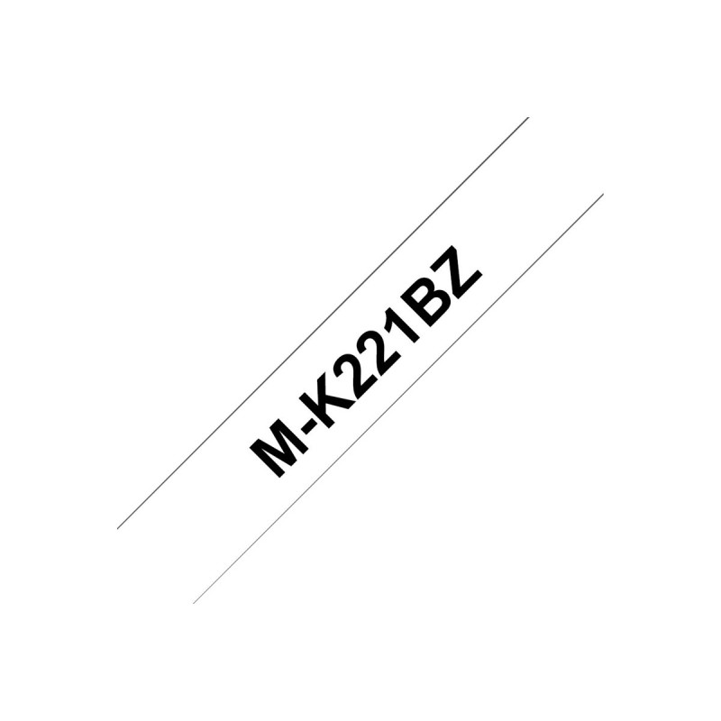 Brother M-K221BZ ruban d'étiquette Noir sur blanc