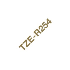 Brother TZE-R234 ruban d'étiquette Doré sur blanc
