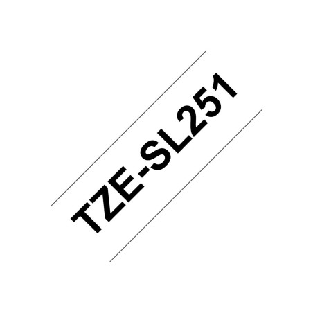 Brother TZESL251 ruban d'étiquette Noir sur blanc