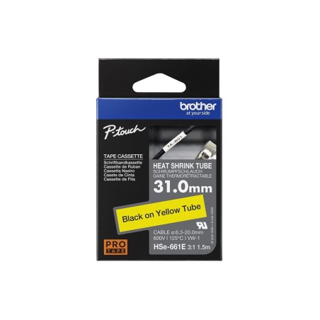 31.0MM BLACK ON YELLOW HEAT SHRINK TAPE