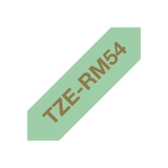 Brother TZE-RM54 ruban d'étiquette Couleur or sur menthe