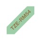 Brother TZE-RM54 ruban d'étiquette Couleur or sur menthe Brother TZE-RM54 ruban d'étiquette Couleur or sur menthe