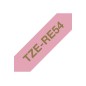 Brother TZE-RE54 ruban d'étiquette Or sur rose Brother TZE-RE54 ruban d'étiquette Or sur rose