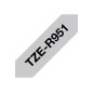 Brother TZE-R951 ruban d'étiquette Noir sur argent Brother TZE-R951 ruban d'étiquette Noir sur argent