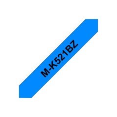 Brother M-K521B ruban d'étiquette Noir sur bleu