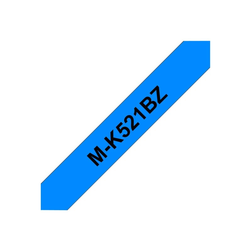 Brother M-K521B ruban d'étiquette Noir sur bleu