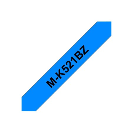 Brother M-K521B ruban d'étiquette Noir sur bleu