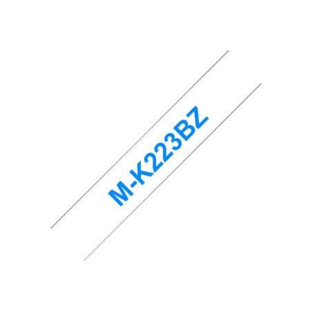 Brother M-K223B ruban d'étiquette Bleu sur blanc
