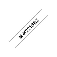 Brother M-K221SBZ ruban d'étiquette Noir sur blanc