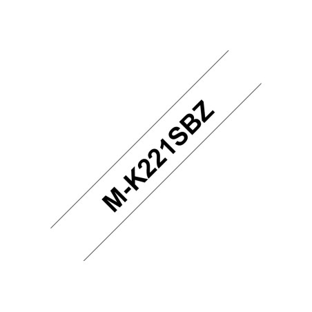 Brother M-K221SBZ ruban d'étiquette Noir sur blanc