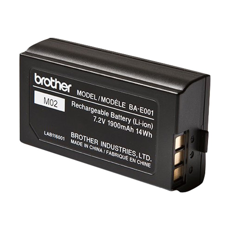 Brother BA-E001 Batterie rechargeable pour étiqueteuse originale Brother BA-E001 Batterie rechargeable pour étiqueteuse originale