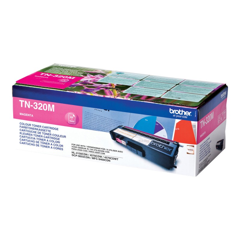 Brother TN-320M - Cartouche de toner originale – Magenta