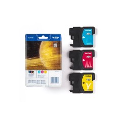 Brother LC1100RBWBP cartouche d'encre 3 pièce(s) Original Cyan, Magenta, Jaune