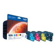 Brother Pack de cartouches d'encre LC1100HYVALBP originales à haut rendement