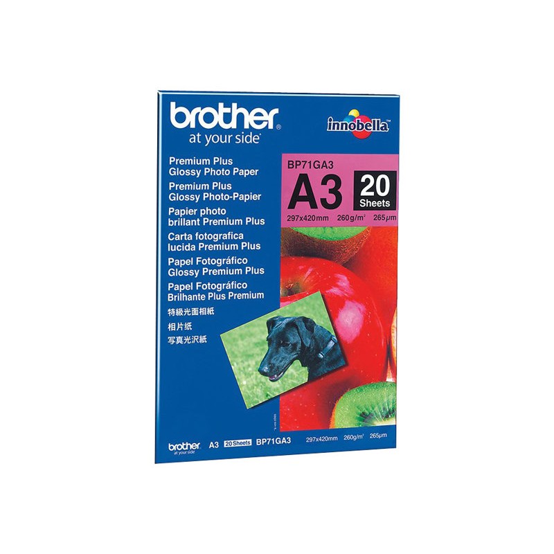 Brother Papier photo brillant BP71GA3 A3 original Brother Papier photo brillant BP71GA3 A3 original