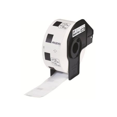 Brother DK-11221 - Rouleau d'étiquettes original – Noir sur blanc, 23 x 23 mm