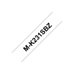 Brother M-K231SBZ ruban d'étiquette Noir sur blanc