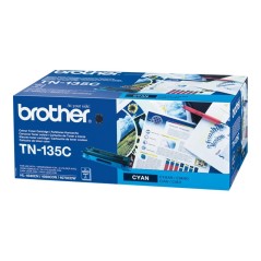 Brother TN-135C - Cartouche de toner originale à haut rendement – Cyan