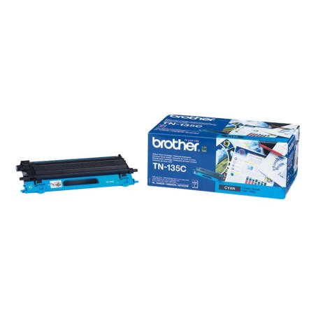 Brother TN-135C - Cartouche de toner originale à haut rendement – Cyan