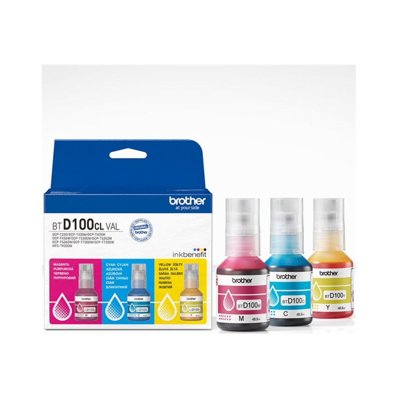 BTD100CLVAL INK BOTTLE Value Pack Each