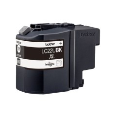 Brother LC22UBK - Cartouche d'encre originale à très haut rendement – Noir
