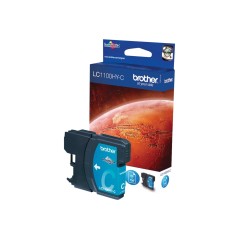 Brother Cartouche d'encre LC1100HYC originale à haut rendement – Cyan