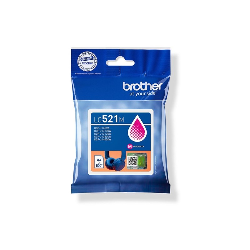Brother LC521M Cartouche d'encre authentique - Magenta Brother LC521M Cartouche d'encre authentique - Magenta