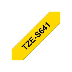 Brother TZE-S641 ruban d'étiquette Noir sur jaune TZ