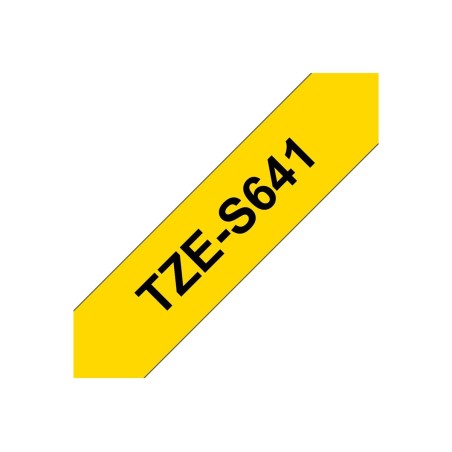 Brother TZE-S641 ruban d'étiquette Noir sur jaune TZ