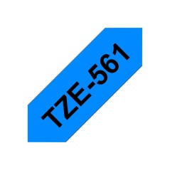 Brother TZE-561 ruban d'étiquette Noir sur bleu