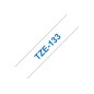 Brother TZE-133 ruban d'étiquette Bleu sur transparent