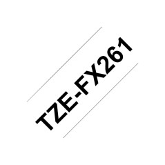 Brother TZE-FX261 ruban d'étiquette Noir sur blanc