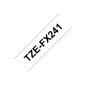 Brother TZE-FX241 ruban d'étiquette Noir sur blanc TZ