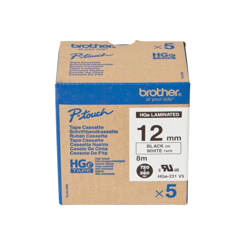 Brother HGE-231V5 ruban d'étiquette Brother HGE-231V5 ruban d'étiquette