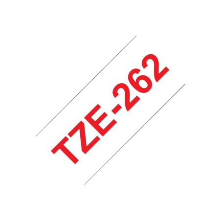 Brother TZE-262 ruban d'étiquette Rouge sur blanc