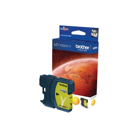 Brother Cartouche d'encre LC1100HYY originale à haut rendement – Jaune