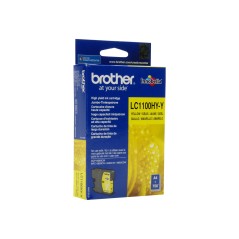 Brother Cartouche d'encre LC1100HYY originale à haut rendement – Jaune