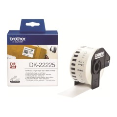 Brother DK-22225 ruban d'étiquette Noir sur blanc