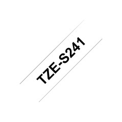 Brother TZE-S241 ruban d'étiquette Noir sur blanc TZ
